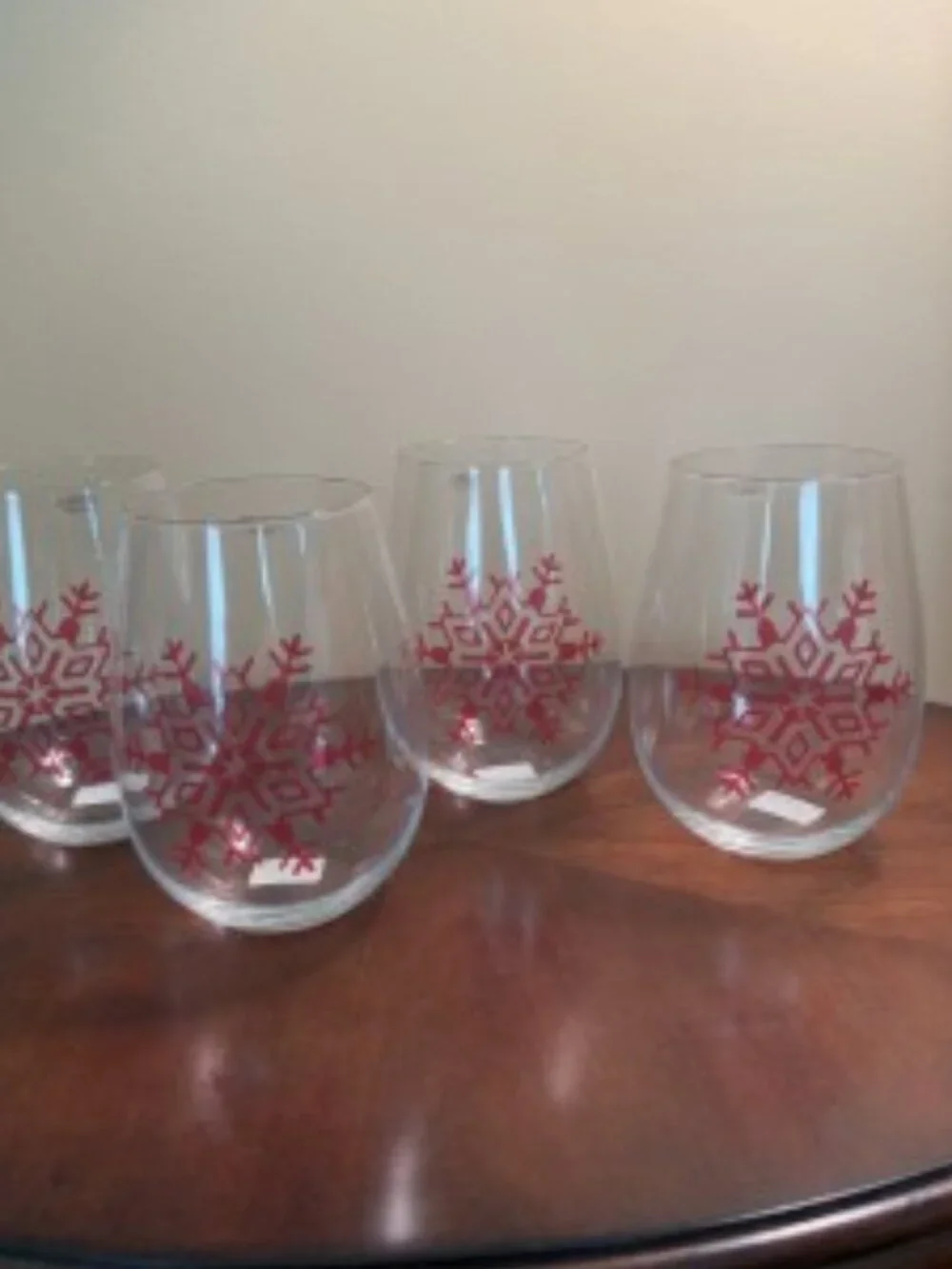 Crate & Barrel Winter Glassware (4)